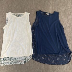Ann Taylor loft sleeveless sweater blouse bundle!
